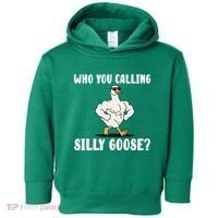 Who You Calling Silly Goose Funny Gym Meme Toddler Hoodie thumb 0