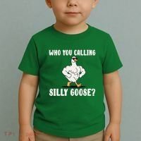 Who You Calling Silly Goose Funny Gym Meme Toddler T-Shirt thumb 2
