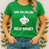 Who You Calling Silly Goose Funny Gym Meme Women's T-Shirt thumb 2