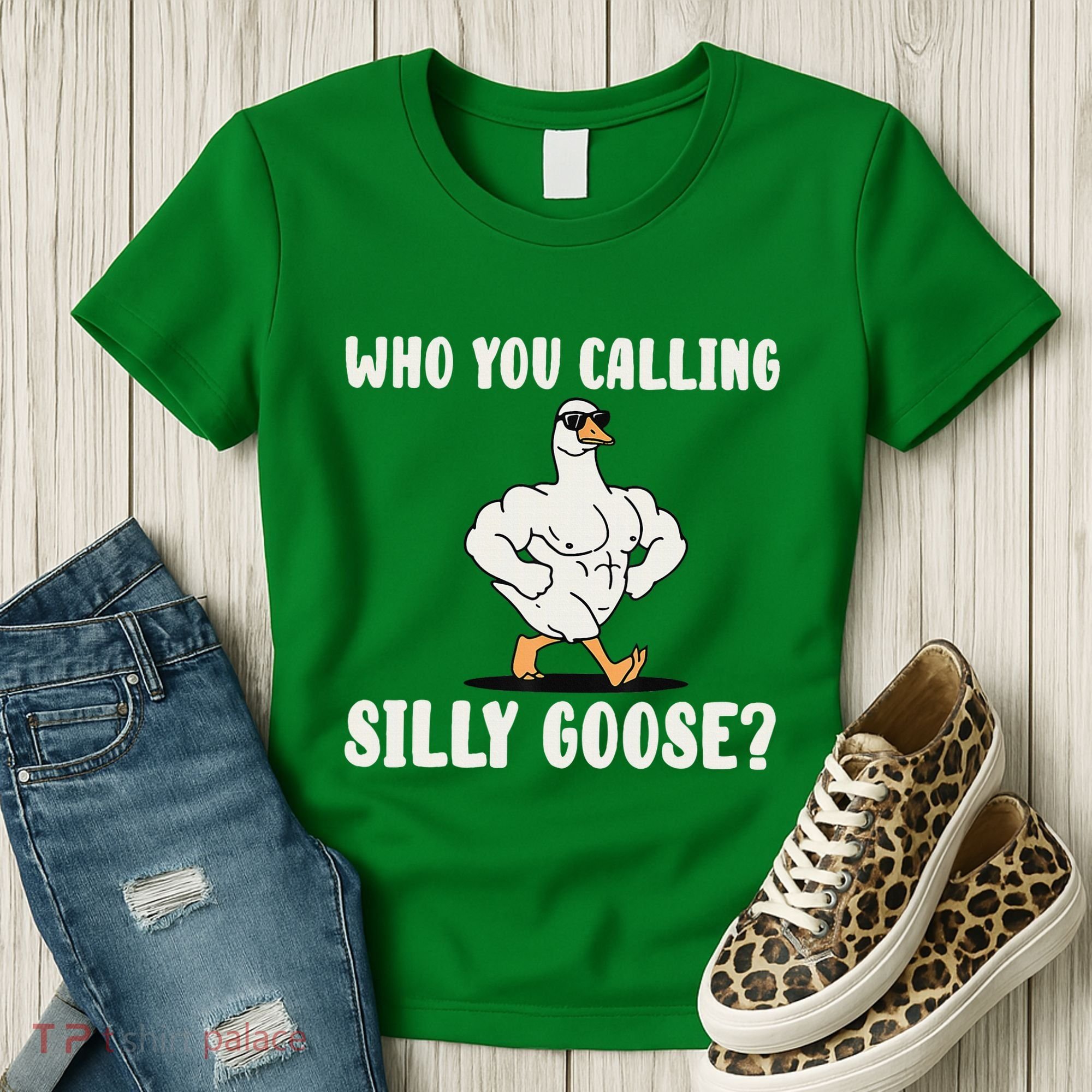 Who You Calling Silly Goose Funny Gym Meme Women's T-Shirt