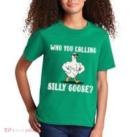 Who You Calling Silly Goose Funny Gym Meme Kids T-Shirt thumb 2