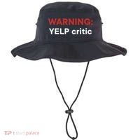 Warning Yelp Critic Funny Bucket Hat thumb 0