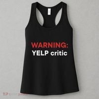Warning Yelp Critic Funny Women's Tank Top thumb 3