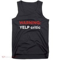 Warning Yelp Critic Funny Tank Top thumb 0