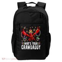Whos Your Crawdaddy Mardi Gras Crawfish Jester Beads Funny Gift Backpack thumb 0