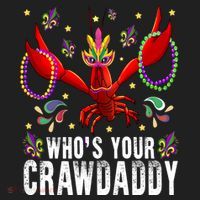Whos Your Crawdaddy Mardi Gras Crawfish Jester Beads Funny Gift Beanie thumb 2