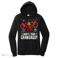 Whos Your Crawdaddy Mardi Gras Crawfish Jester Beads Funny Gift Women's Hoodie thumb 0