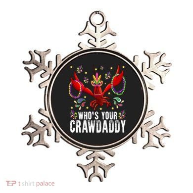 Whos Your Crawdaddy Mardi Gras Crawfish Jester Beads Funny Gift Ornament