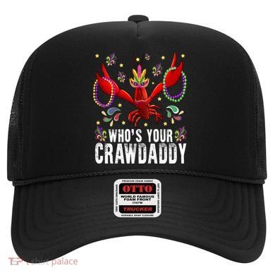 Whos Your Crawdaddy Mardi Gras Crawfish Jester Beads Funny Gift Hat
