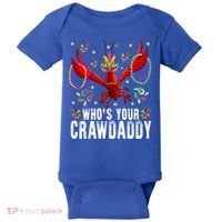 Whos Your Crawdaddy Mardi Gras Crawfish Jester Beads Funny Gift Baby Bodysuit thumb 0