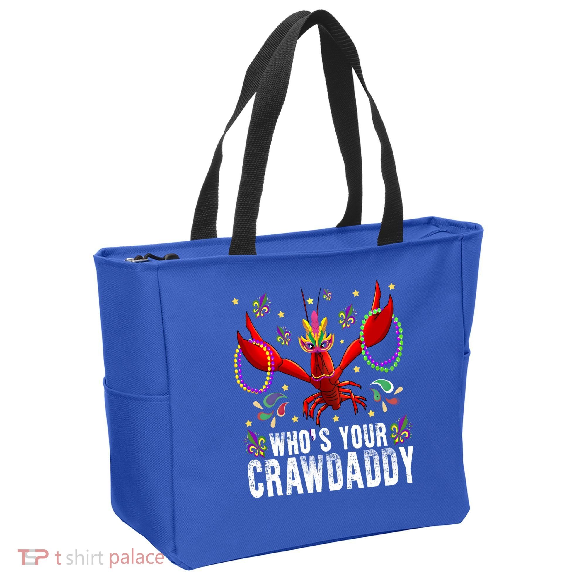 Whos Your Crawdaddy Mardi Gras Crawfish Jester Beads Funny Gift Tote Bag