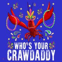 Whos Your Crawdaddy Mardi Gras Crawfish Jester Beads Funny Gift Tote Bag thumb 4