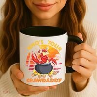 Who's Your Crawdaddy Cajun Crawfish Lobster Foodie Dad Gift Coffee Mug thumb 3