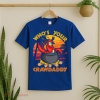 Who's Your Crawdaddy Cajun Crawfish Lobster Foodie Dad Gift T-Shirt thumb 2