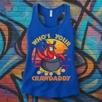 Who's Your Crawdaddy Cajun Crawfish Lobster Foodie Dad Gift Women's Tank Top thumb 3