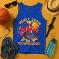 Who's Your Crawdaddy Cajun Crawfish Lobster Foodie Dad Gift Tank Top thumb 4