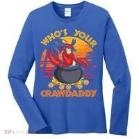 Who's Your Crawdaddy Cajun Crawfish Lobster Foodie Dad Gift Women's Long Sleeve Shirt thumb 0