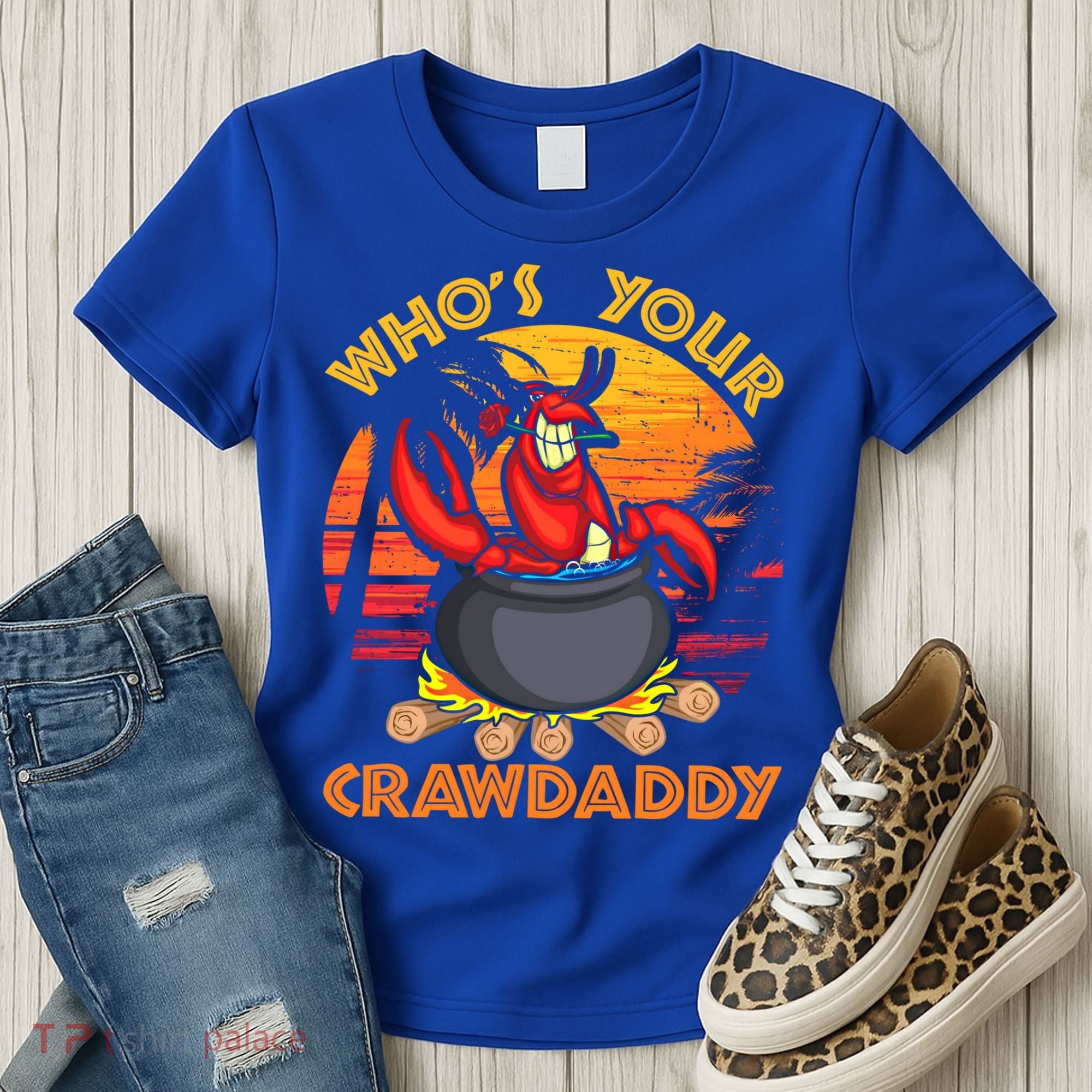 Who's Your Crawdaddy Cajun Crawfish Lobster Foodie Dad Gift Women's T-Shirt
