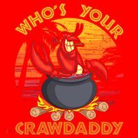 Who's Your Crawdaddy Cajun Crawfish Lobster Foodie Dad Gift Santa Hat thumb 1