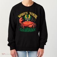 Who's Your Crawdaddy Carnival Mardi Gras Crab Mardi Gras Great Gift Women's Sweatshirt thumb 0