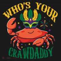 Who's Your Crawdaddy Carnival Mardi Gras Crab Mardi Gras Great Gift Backpack thumb 2