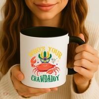 Who's Your Crawdaddy Carnival Mardi Gras Crab Mardi Gras Great Gift Coffee Mug thumb 3