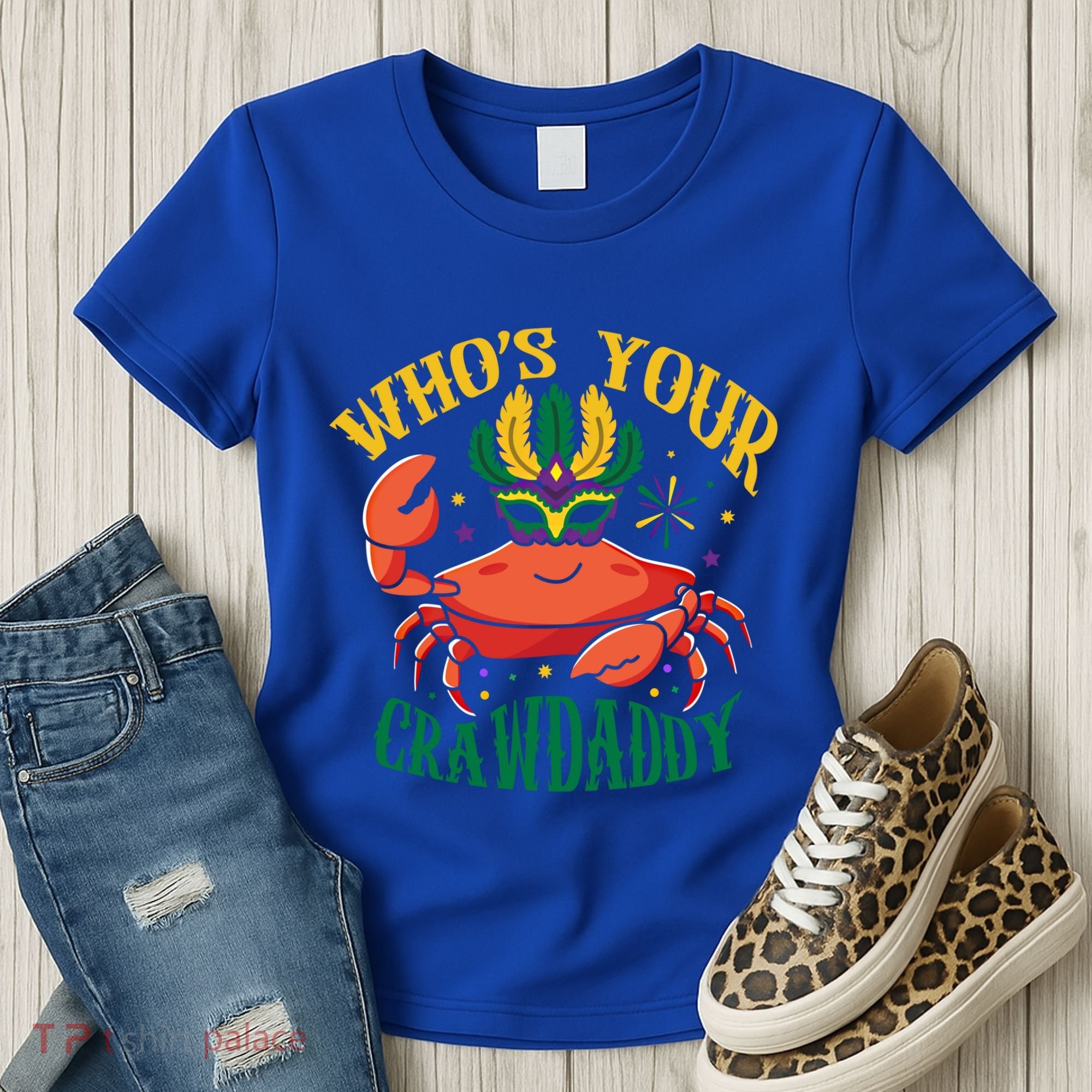 Who's Your Crawdaddy Carnival Mardi Gras Crab Mardi Gras Great Gift Women's T-Shirt
