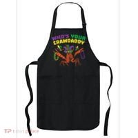 Whos Your Crawdaddy Crawfish Jester Beads Funny Mardi Gras Apron thumb 0