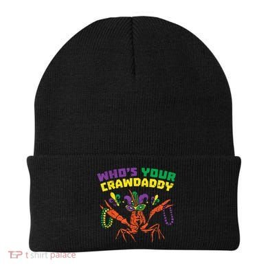 Whos Your Crawdaddy Crawfish Jester Beads Funny Mardi Gras Beanie