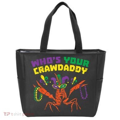 Whos Your Crawdaddy Crawfish Jester Beads Funny Mardi Gras Tote Bag