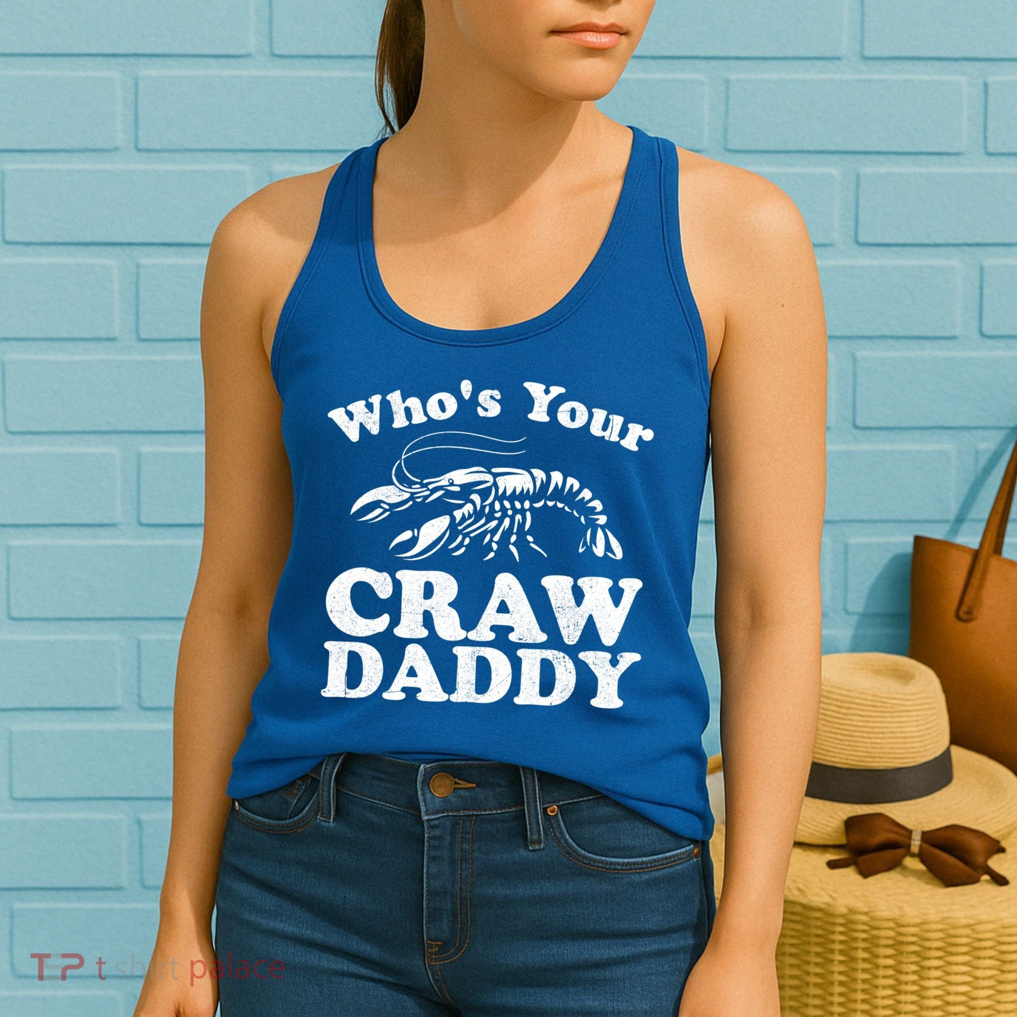 Who's Your Crawdaddy Funny Crawfish Boil Mardi Gras Cajun Cute Gift Women's Tank Top
