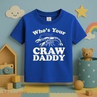 Who's Your Crawdaddy Funny Crawfish Boil Mardi Gras Cajun Cute Gift Toddler T-Shirt thumb 3
