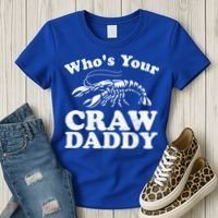 Who's Your Crawdaddy Funny Crawfish Boil Mardi Gras Cajun Cute Gift Women's T-Shirt thumb 3