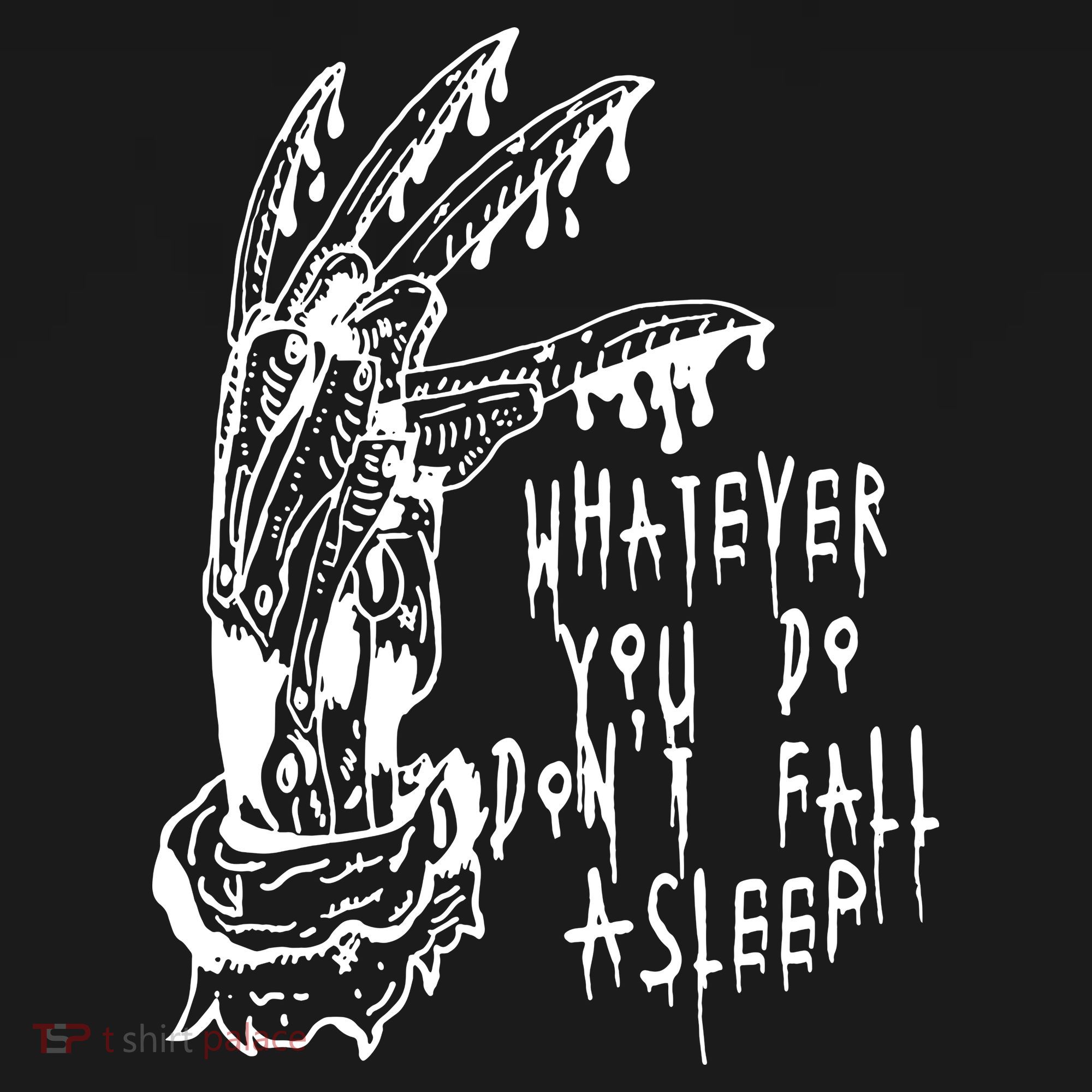 Whatever You Do Don't Fall Asleep Nightmare Horror Freddy Hand Halloween Costume Sweatshirt