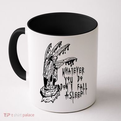 Whatever You Do Don't Fall Asleep Nightmare Horror Freddy Hand Halloween Costume Coffee Mug
