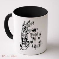 Whatever You Do Don't Fall Asleep Nightmare Horror Freddy Hand Halloween Costume Coffee Mug thumb 0