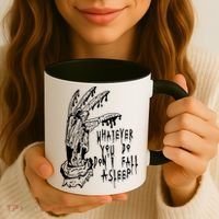 Whatever You Do Don't Fall Asleep Nightmare Horror Freddy Hand Halloween Costume Coffee Mug thumb 3