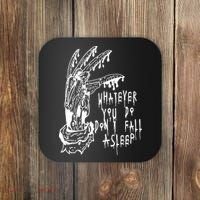 Whatever You Do Don't Fall Asleep Nightmare Horror Freddy Hand Halloween Costume Coaster thumb 0