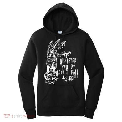 Whatever You Do Don't Fall Asleep Nightmare Horror Freddy Hand Halloween Costume Women's Hoodie