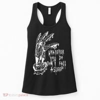 Whatever You Do Don't Fall Asleep Nightmare Horror Freddy Hand Halloween Costume Women's Tank Top thumb 0