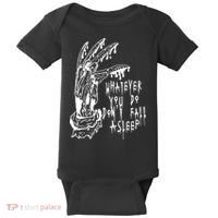 Whatever You Do Don't Fall Asleep Nightmare Horror Freddy Hand Halloween Costume Baby Bodysuit thumb 0