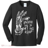 Whatever You Do Don't Fall Asleep Nightmare Horror Freddy Hand Halloween Costume Kids Long Sleeve Shirt thumb 0