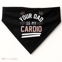 Womens YOUR DAD IS MY CARDIO USA-Made Doggie Bandana thumb 0