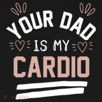 Womens YOUR DAD IS MY CARDIO Sweatshirt thumb 3
