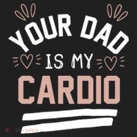 Womens YOUR DAD IS MY CARDIO Beanie thumb 2