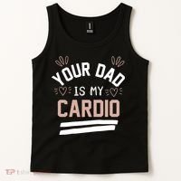 Womens YOUR DAD IS MY CARDIO Tank Top thumb 2