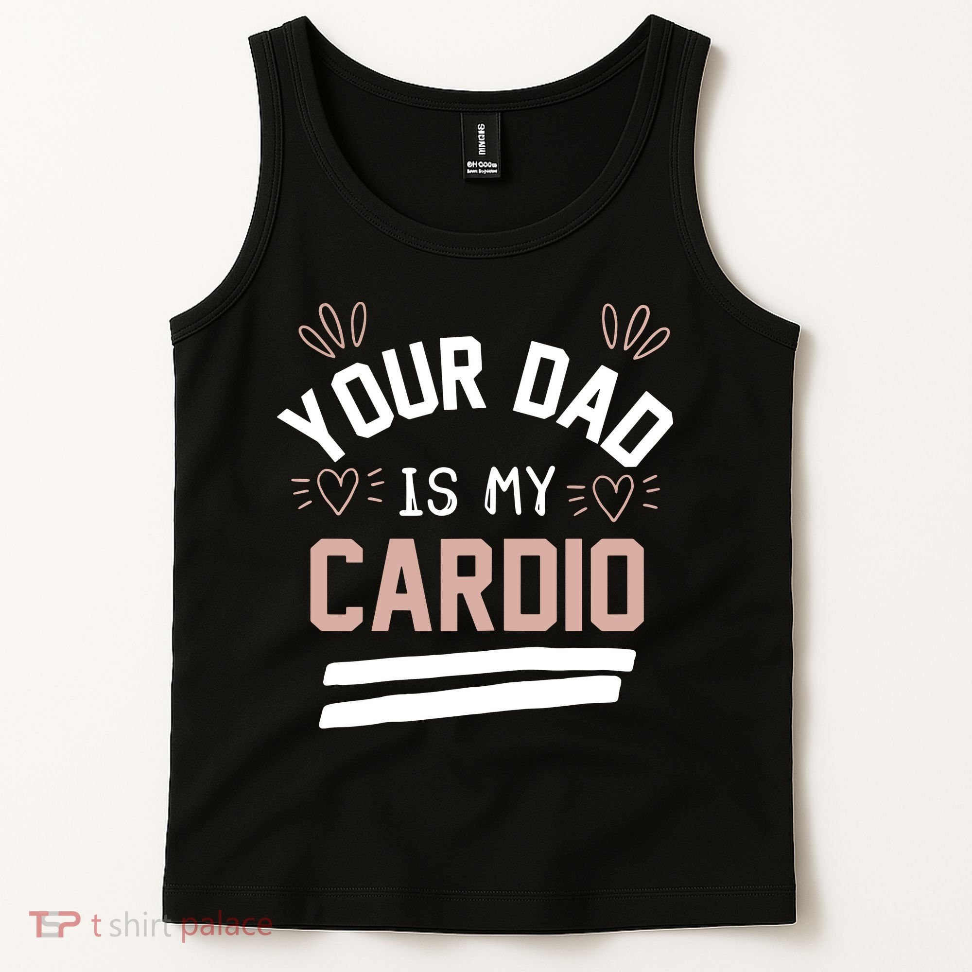 Womens YOUR DAD IS MY CARDIO Tank Top