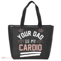 Womens YOUR DAD IS MY CARDIO Tote Bag thumb 0