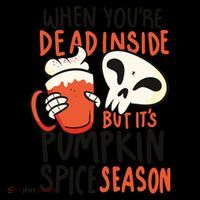 When You're Dead Inside Pumpkin Season Women's Hoodie thumb 2