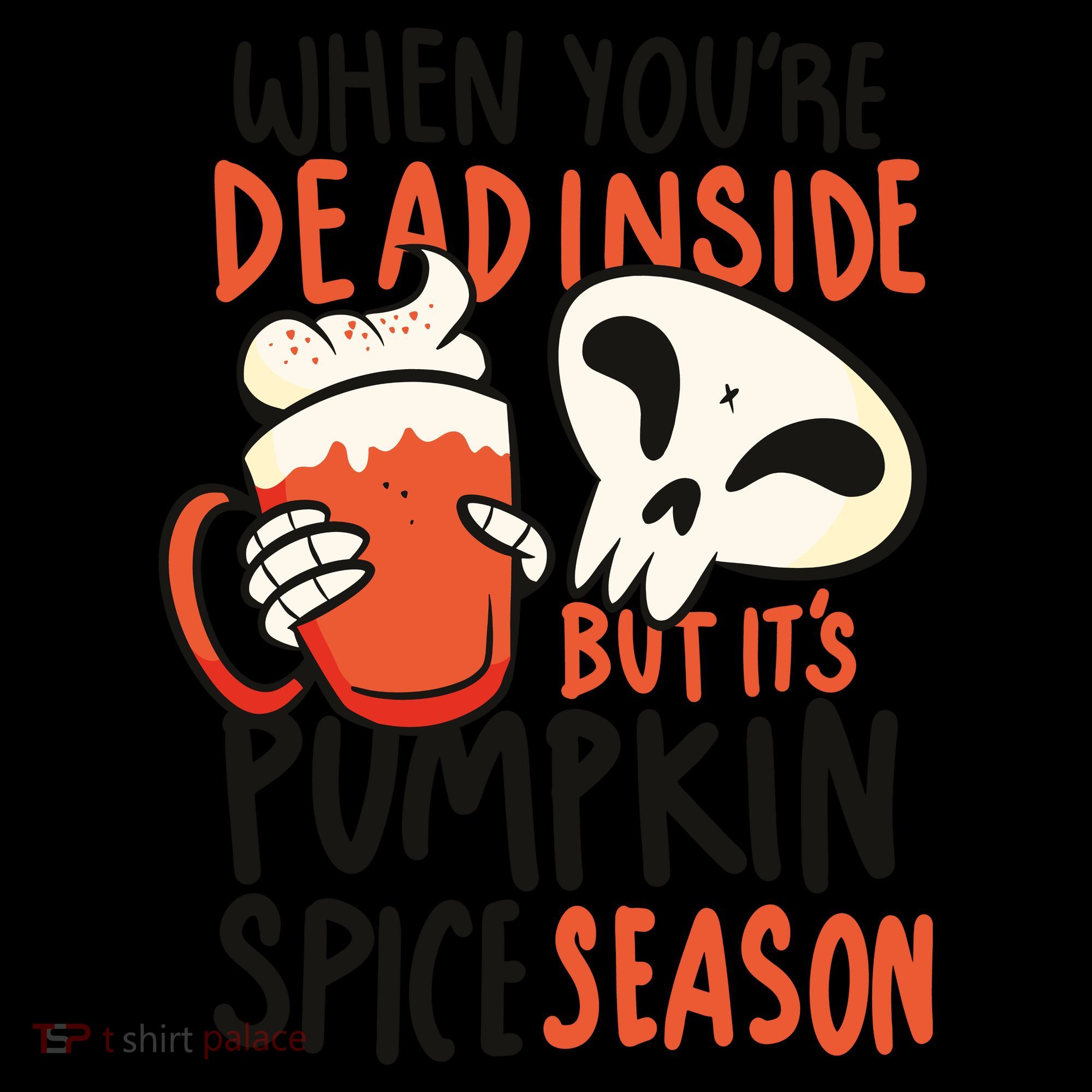 When You're Dead Inside Pumpkin Season Women's Hoodie